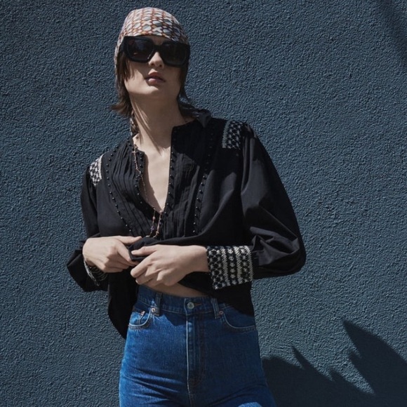 ZARA BNWT Beaded Lace Blouse - Picture 5 of 7